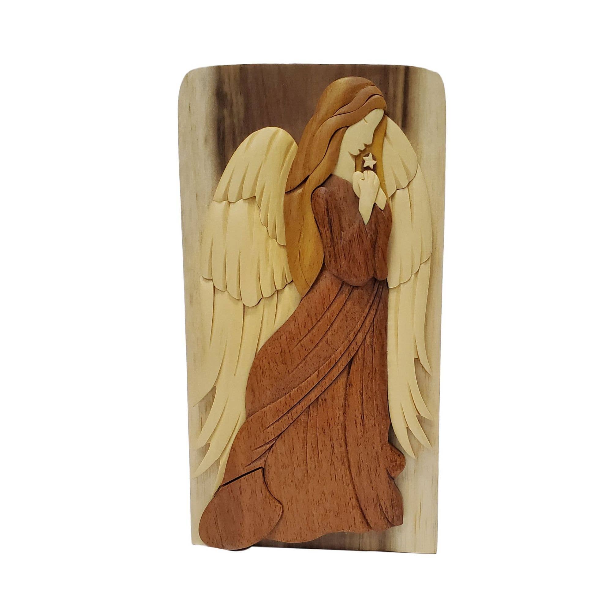 Paradigm Imports - Wholesale Decorative Box - Perfect Angel - Hand Carved Wooden Keepsake Gift Box1