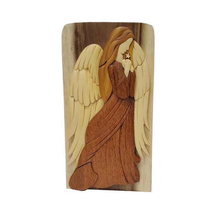 Paradigm Imports - Wholesale Decorative Box - Perfect Angel - Hand Carved Wooden Keepsake Gift Box1