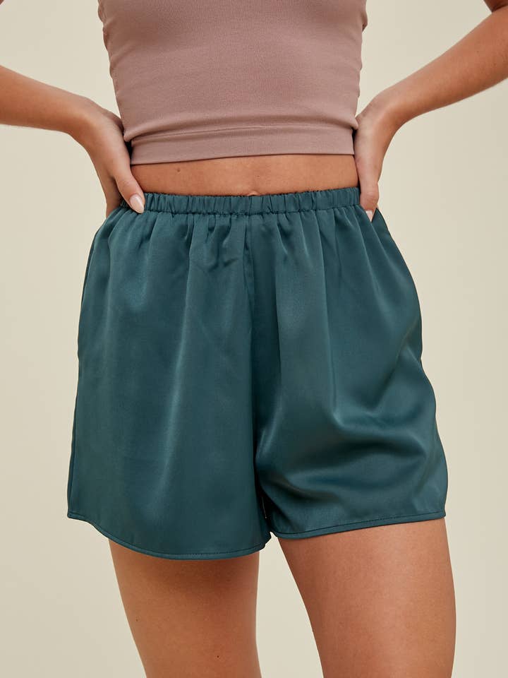 SATIN LINED SHORTS / WL23-7830 for wholesale by Wishlist Apparel