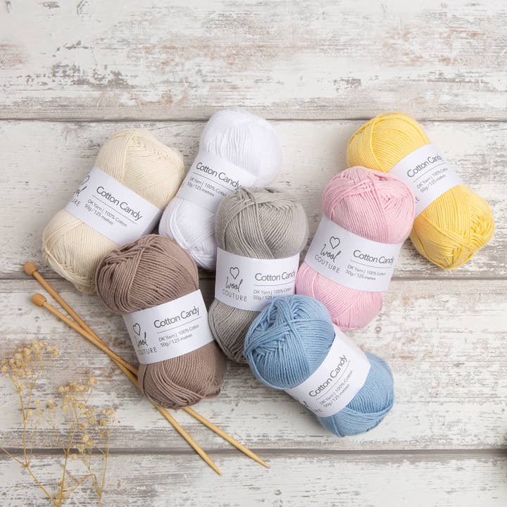Wool Couture Company - Wholesale Yarn - Cotton Candy Yarn 50g Ball | 100% Cotton