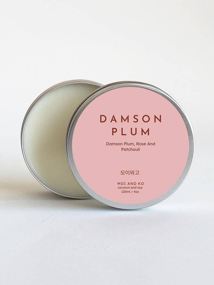 Damson Plum - 120ml Candle Tin para venta al por mayor de MOI AND KO