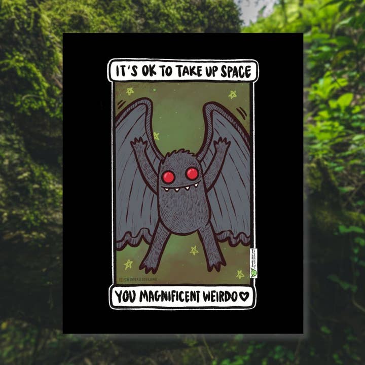 Magnifik udda Mothman - 8x10 konsttryck för wholesale av Shapelessflame