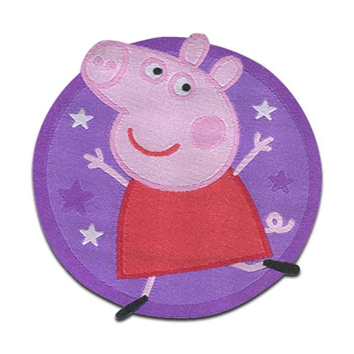 purple Iron-on Patch - Peppa Pig Stars for wholesale on Faire0