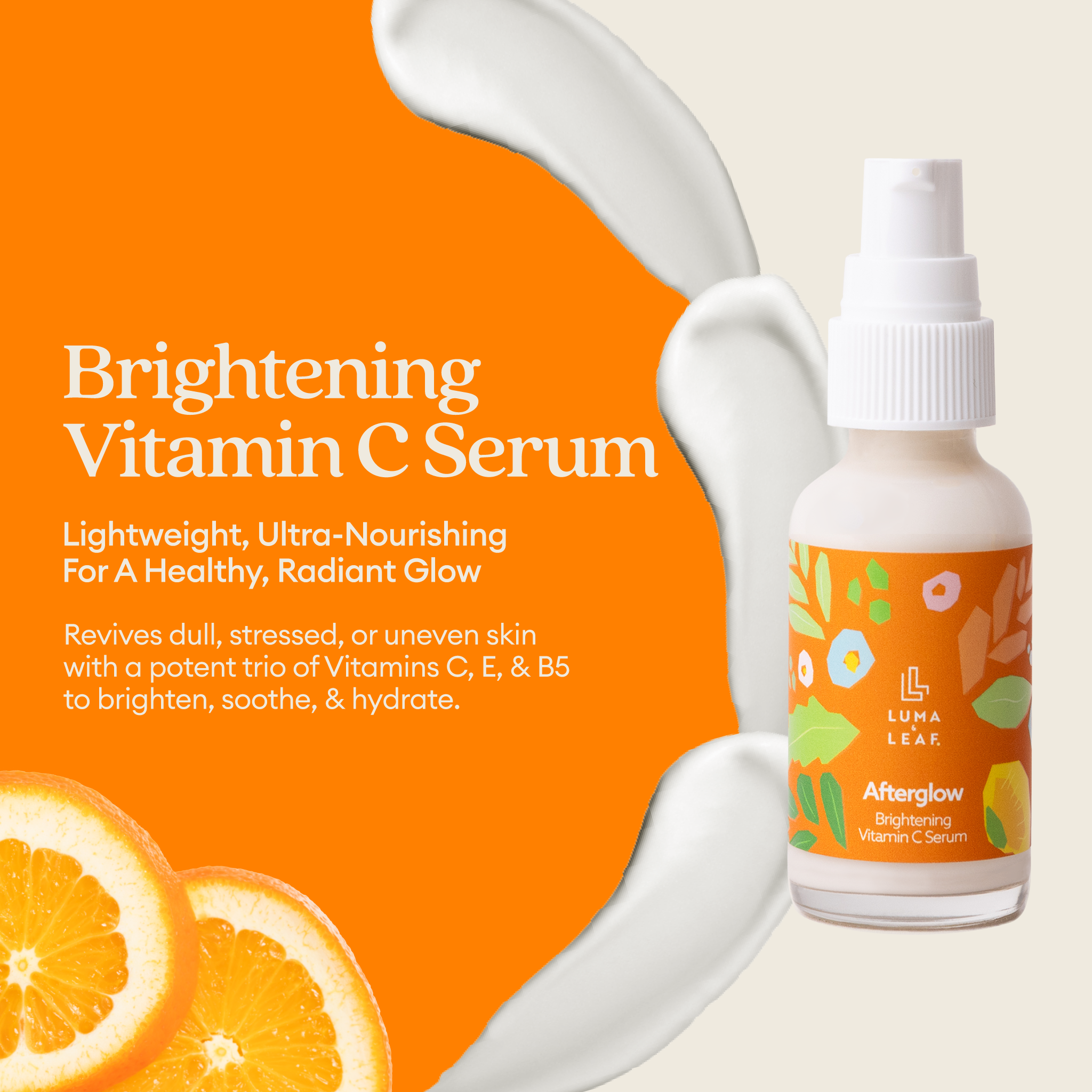 Luma & Leaf - Wholesale Facial Serum/Concentrate - Afterglow Brightening Vitamin C Serum4