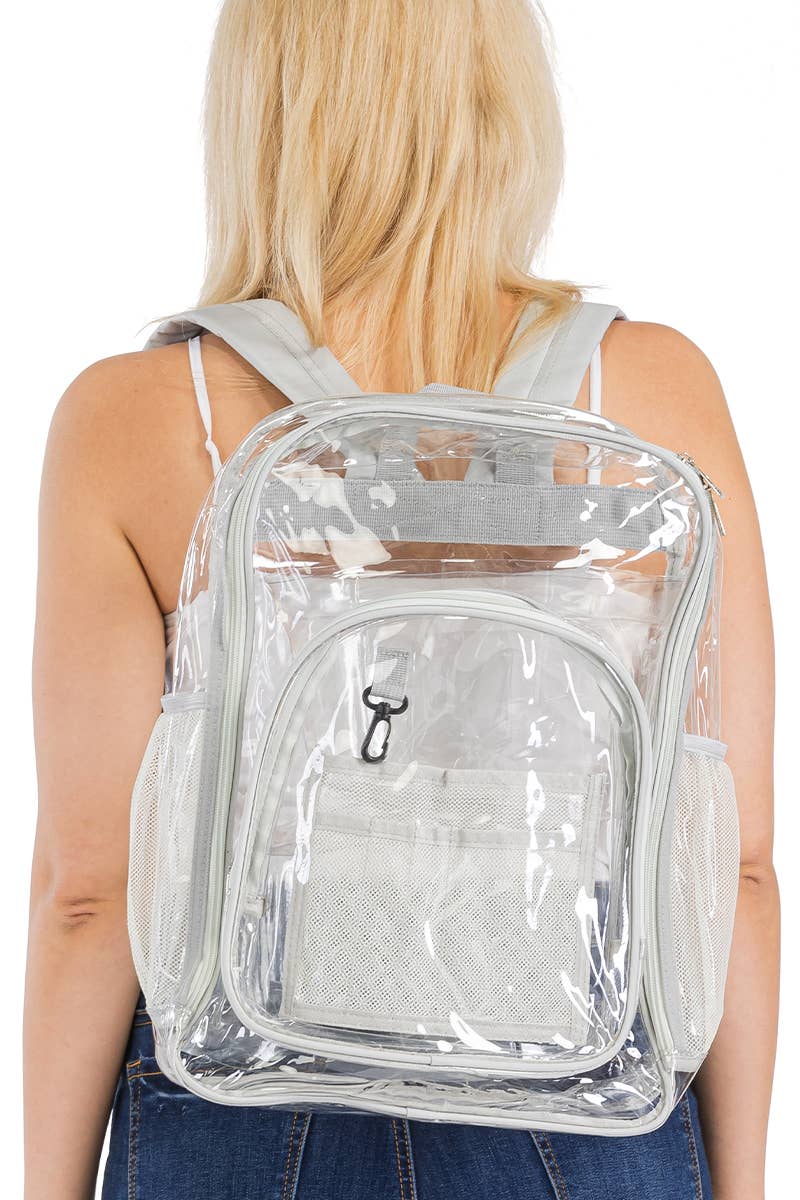 Cap Zone - Vente Sac à dos – femme - Sac à dos en PVC transparent extra large et durable3