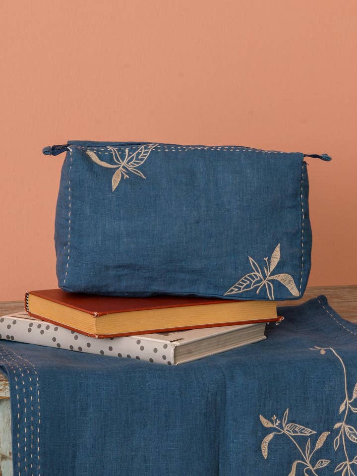 Linen Serenity Pouch for wholesale by Live Linen