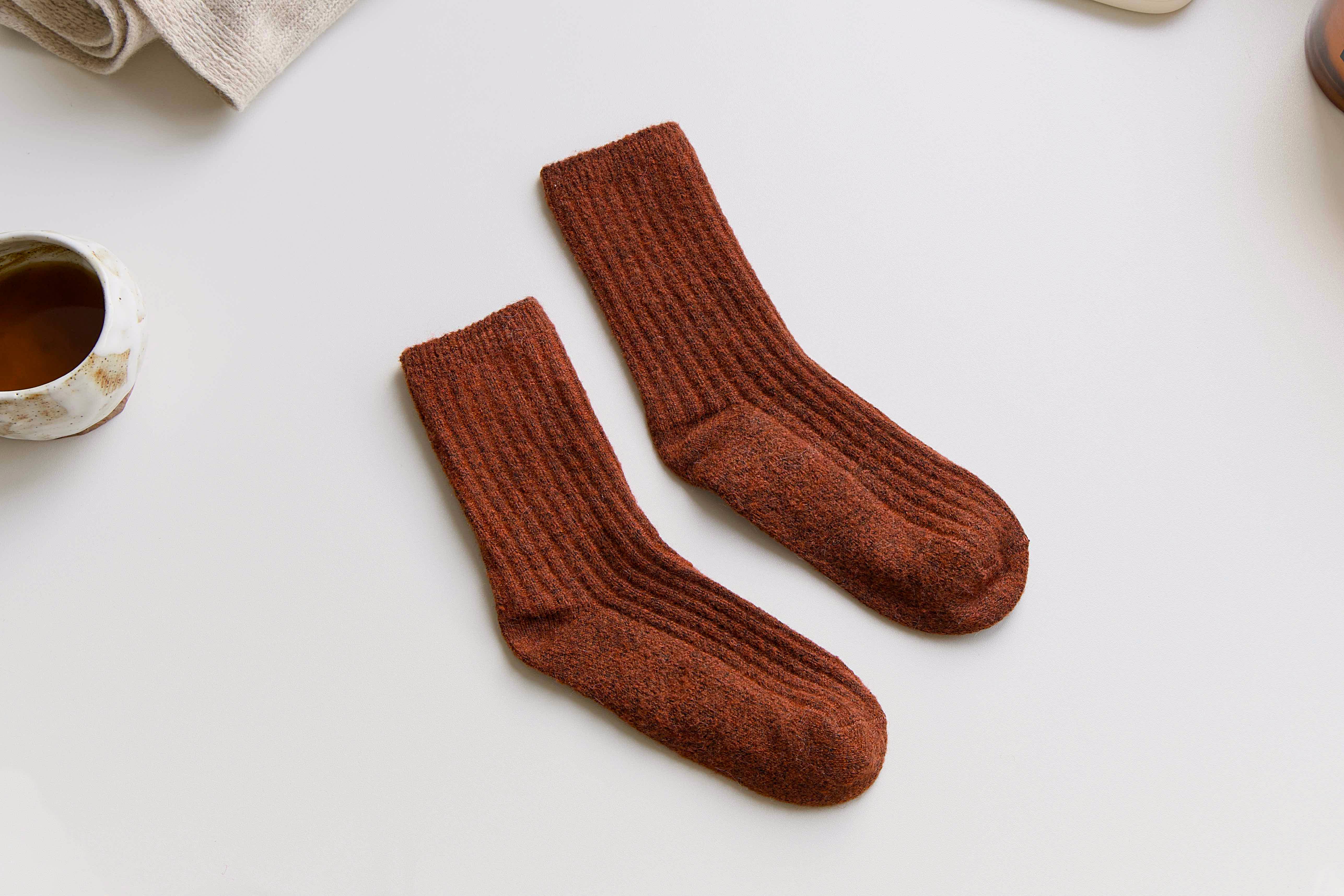 Happy Knits – wholesale Socks – Women's – Women’s Classic Wool Crew Socks – Cosy Snug Winter Fit0