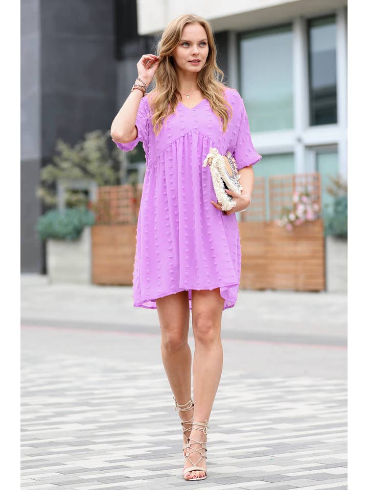 42POPS - Wholesale Dress – Women's - `.Swiss Dot Babydoll Dress Collection46