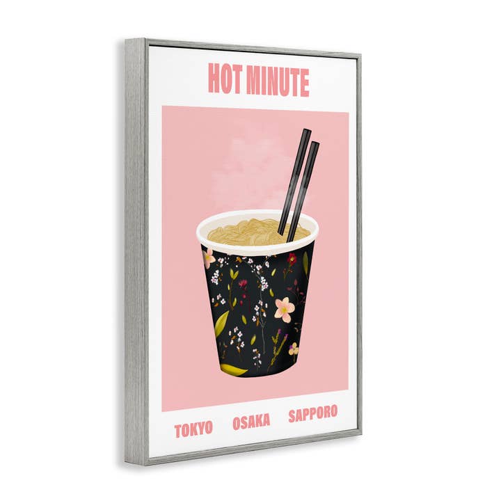 Stupell Industries - Wholesale Wall Sign - Hot Minute Cup of Noodles - Framed Wall Art14