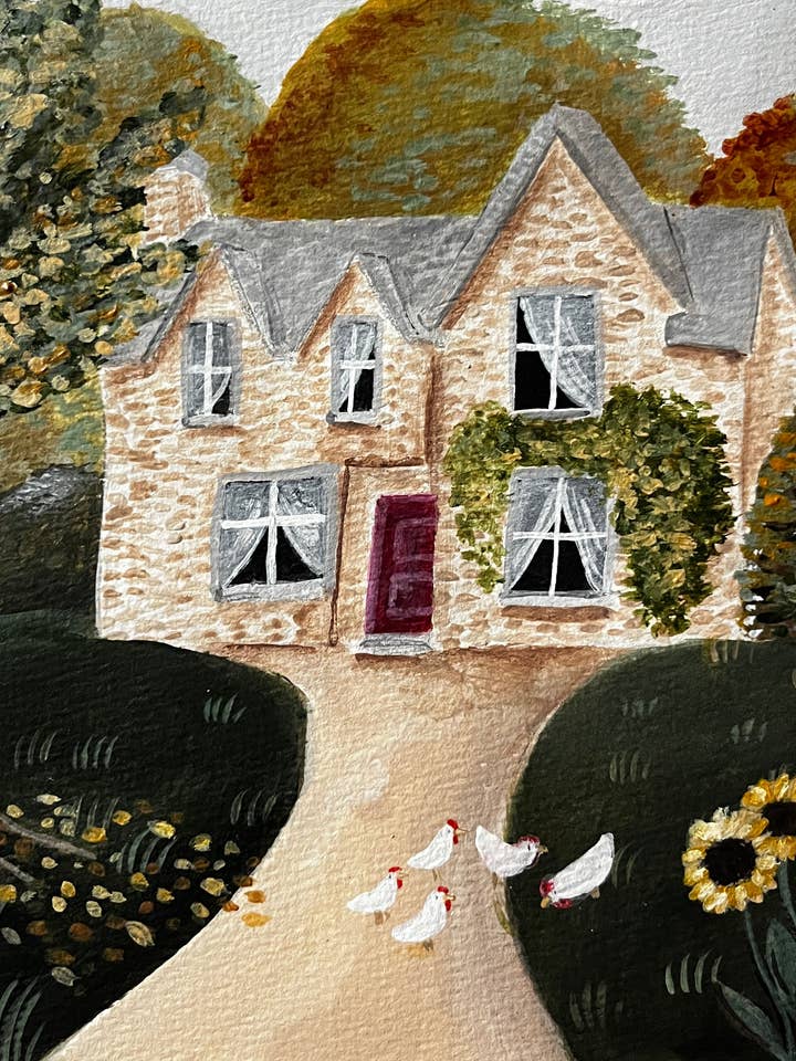 Impressions « Stone Cottage » pour la vente par Megan Lindsey Illustration