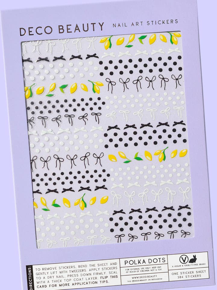 Nail Art Stickers - POLKA DOTS for wholesale by Deco Beauty