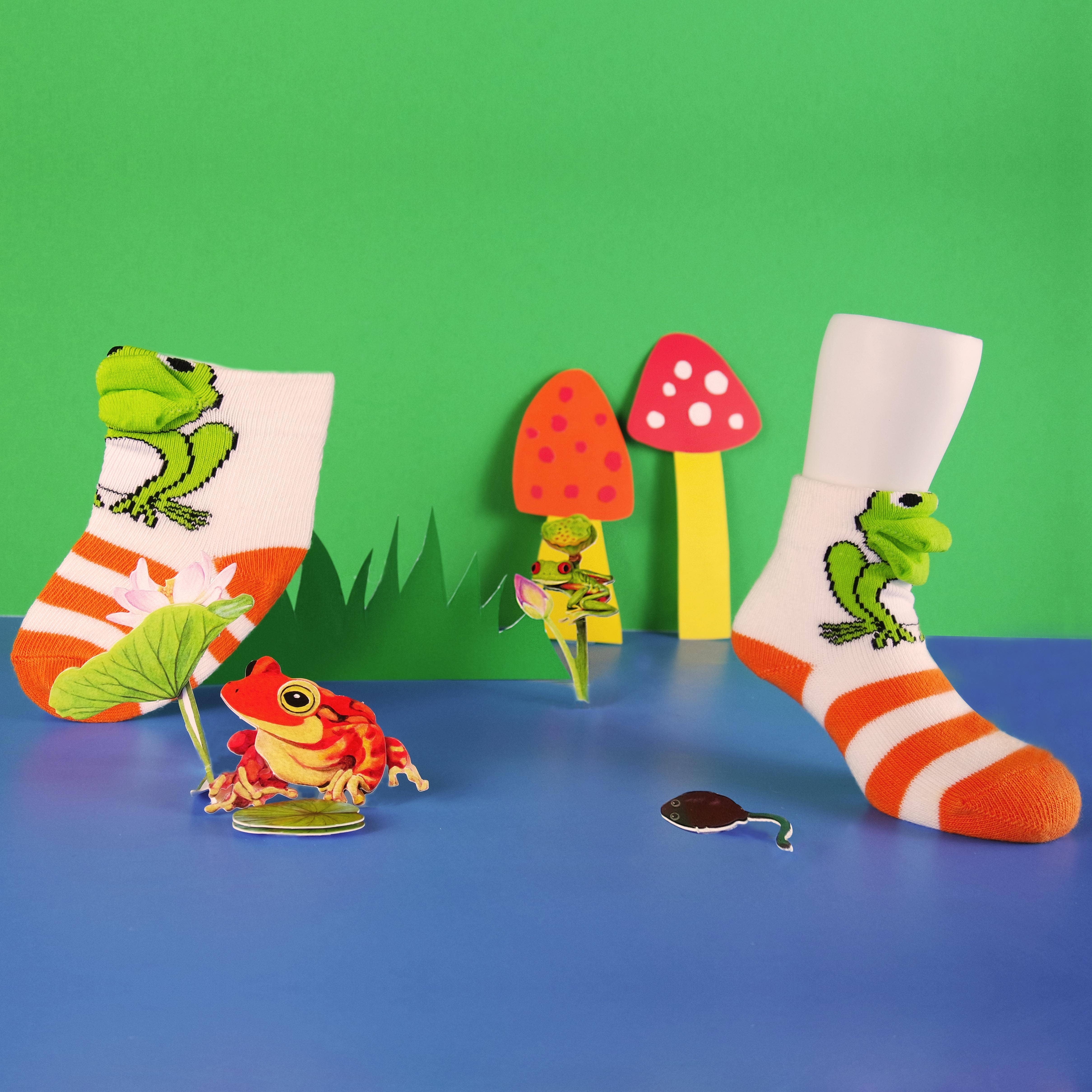Sockmate / www.sockmate.store - Venta al por mayor Calcetines - Niños y bebés - Calcetines para bebé en 3D, calcetines a granel con estampado animal, colores y tamaños aleatorios10