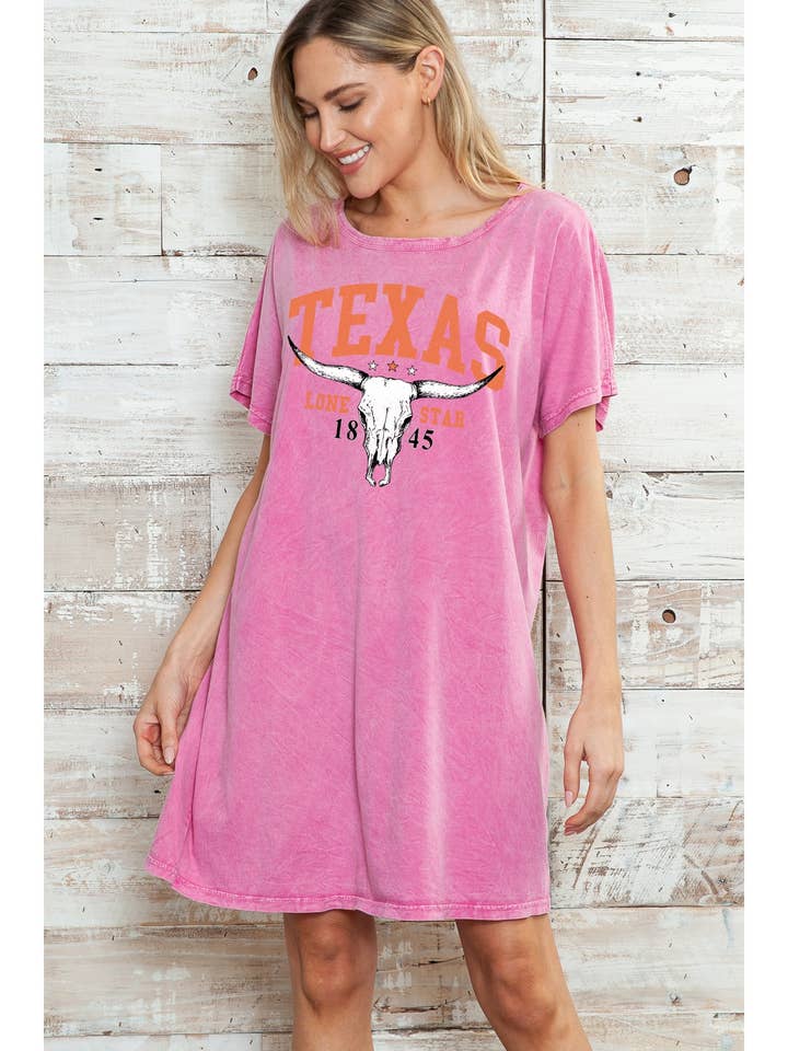 TEXAS - Jurk met minerale was voor wholesale door BouTeeQue Closet