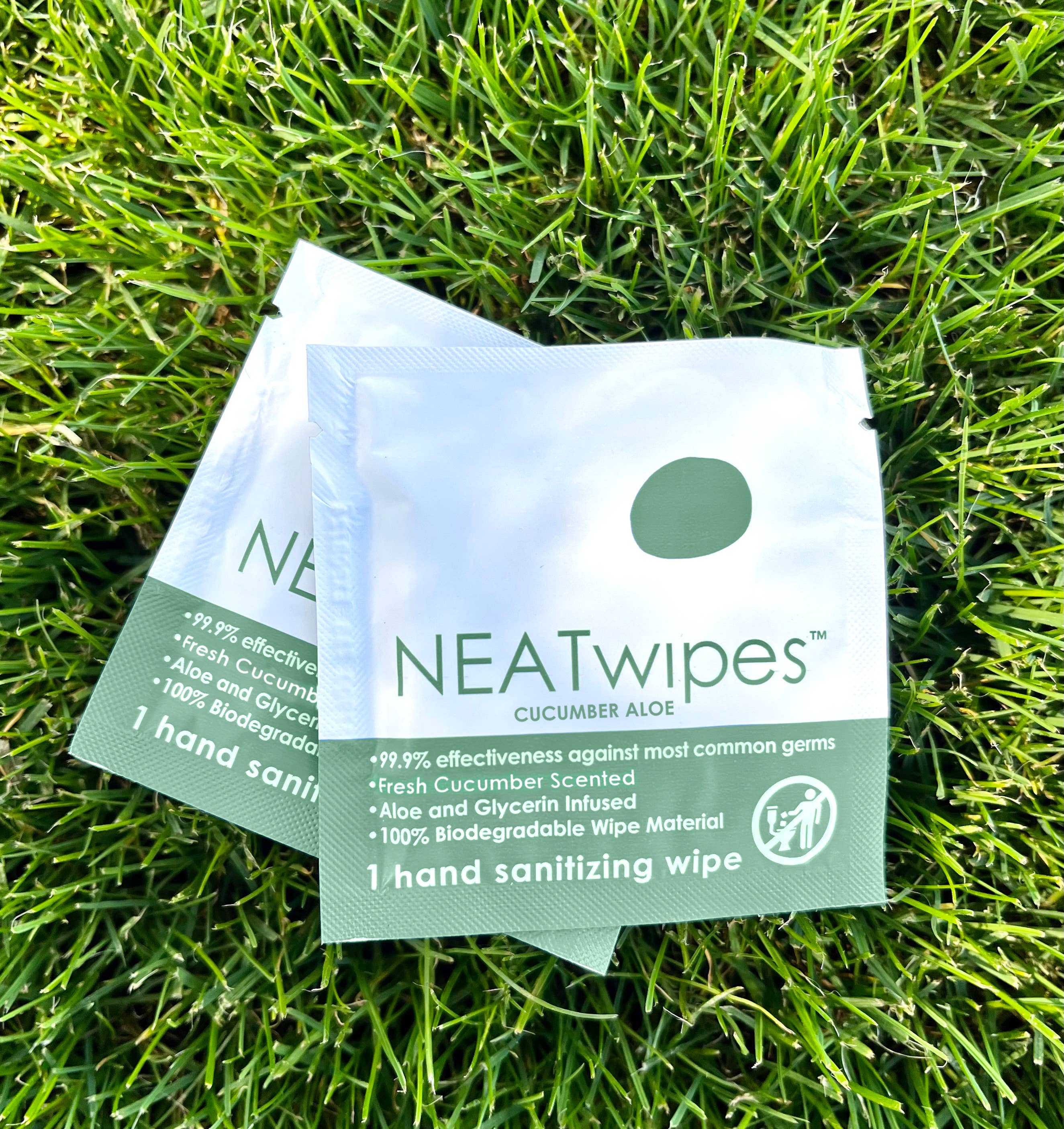 NEATGOODS, LLC. - Wholesale Hand Sanitizer - Individually Wrapped Hand Wipes | Biodegradable | Cucumber4