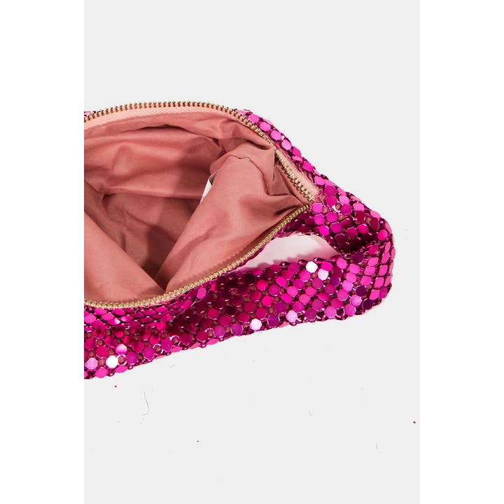Collections by Fame Accessories - Wholesale Shoulder Bag - Women's - Sequin Disc Handbag