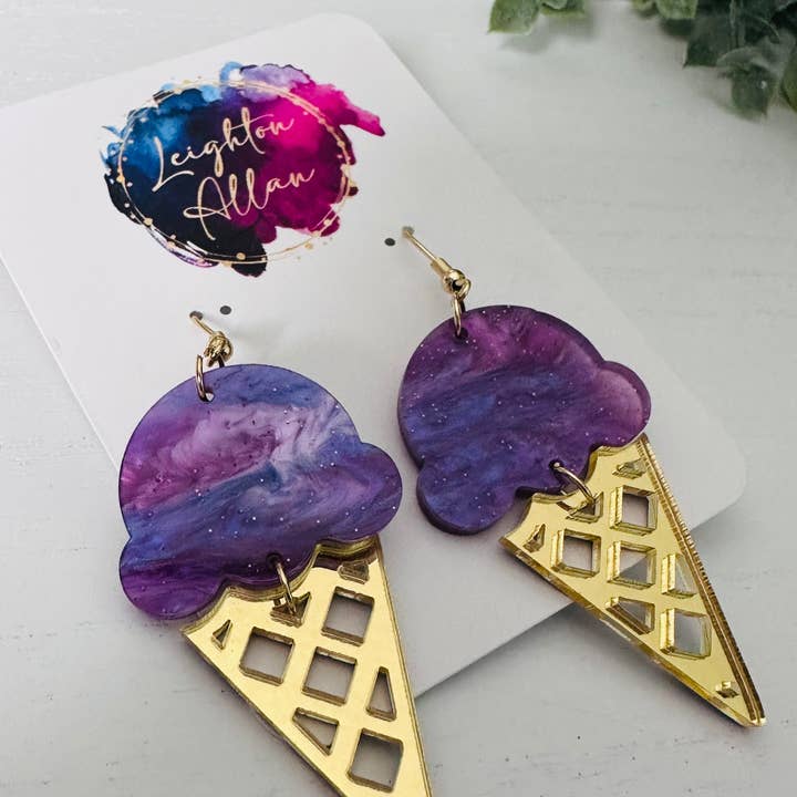 Leighton Allan Wholesale – wholesale Dangle earrings – Ice Cream Cone Dangle Earrings