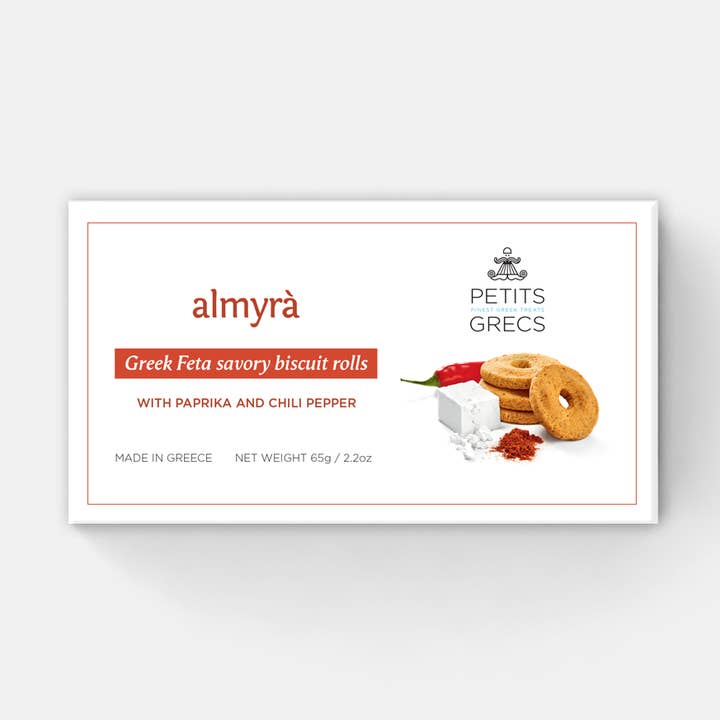 Mini almyra Paprika - Greek Feta Savory Biscuits for wholesale by PETITS GRECS P.C.