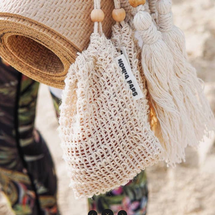 Wicks 'n Lotions - Wholesale Soap pouch/sack/bag - Sisal Travel Soap Bags x202