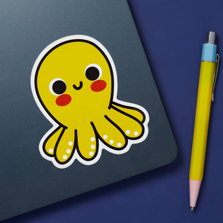 Octopus - Vinyl Sticker for wholesale by Higglebees