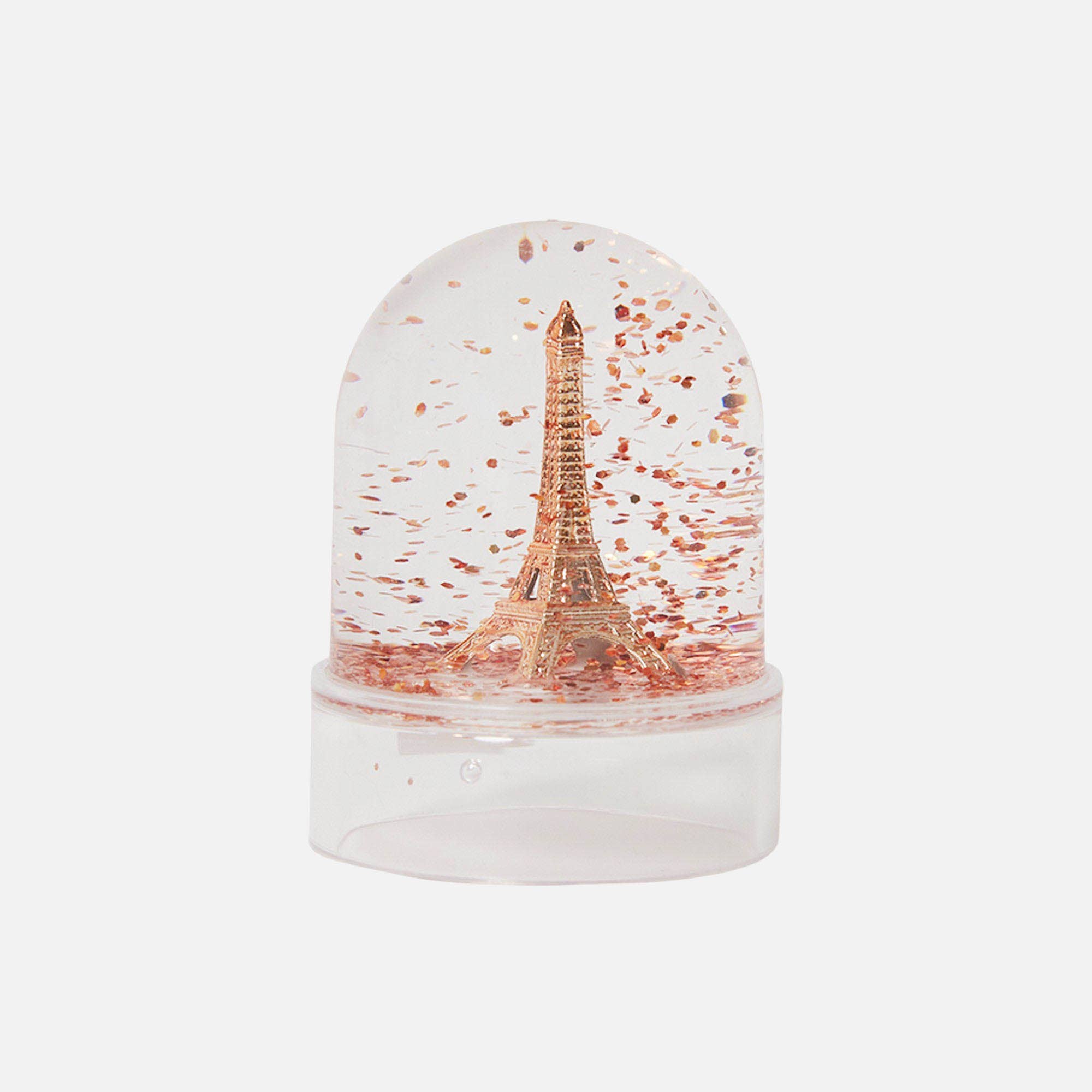 Les Parisettes - Wholesale Snow globe - Mini snow globe copper Eiffel Tower copper glitter