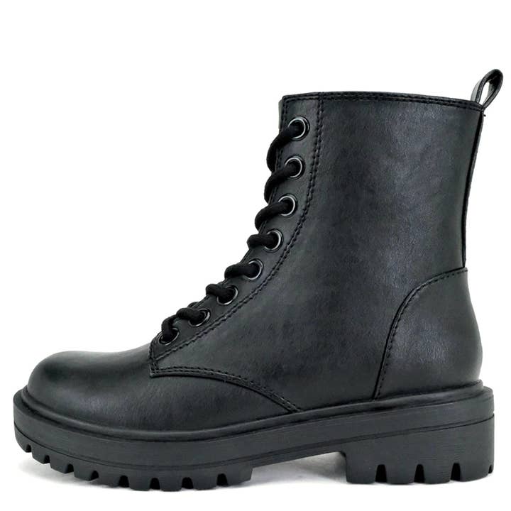 Mars Sky Shoes Wholesale - Wholesale Combat/Military Boots - Women's - Soda EPSOM Women Lug Sole Lace-up Military Combat Boots