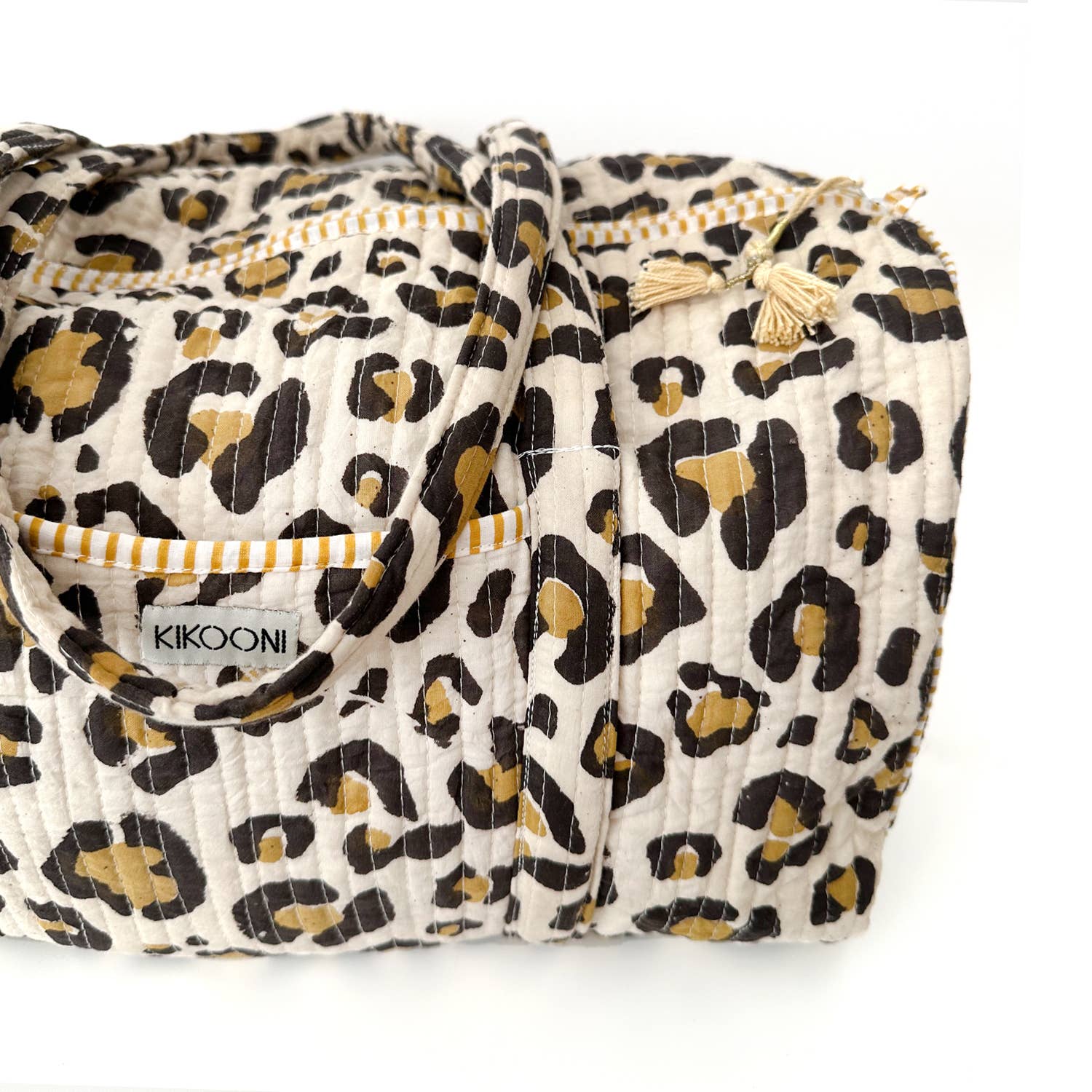 kikooni - Vendita all'ingrosso Sacca da viaggio - Donna - Borsa grande in cotone fatta a mano « oh Leo »1