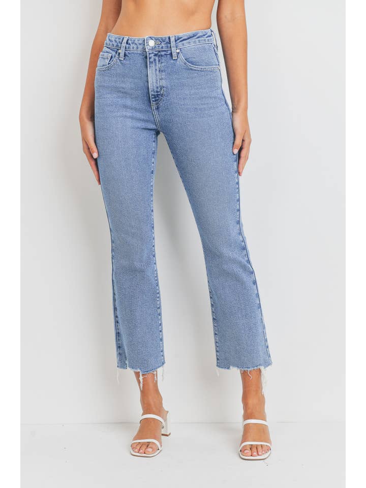 JUST BLACK DENIM - Wholesale Jeans - Women's - BP420J - LT - Vintage Cropped Flare