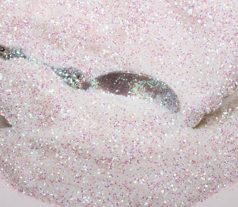 White Flitter - Iridescent Glass Glitter Ice Flakes for wholesale on Faire6