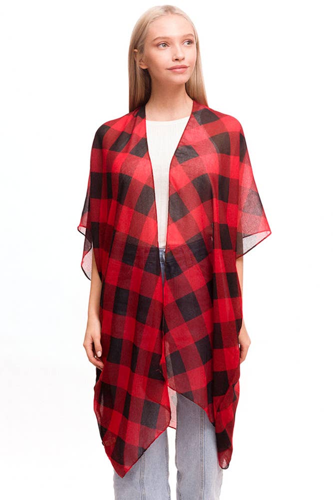 Hana - Wholesale Kimono - Dames - Geruite kimono met gingham1