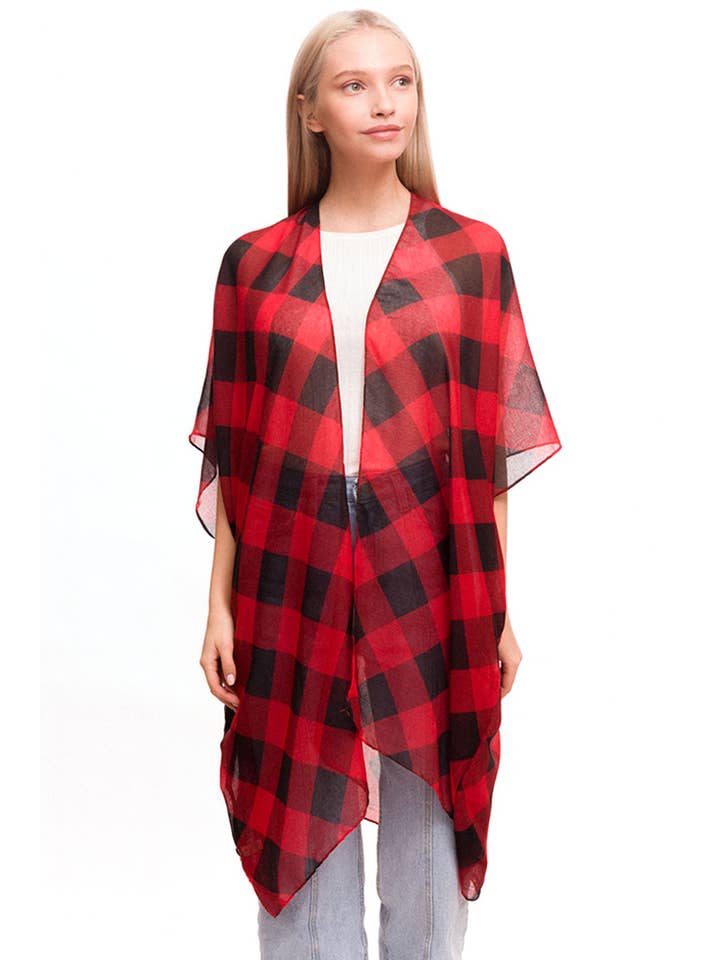 Hana - Wholesale Kimono - Dames - Geruite kimono met gingham1