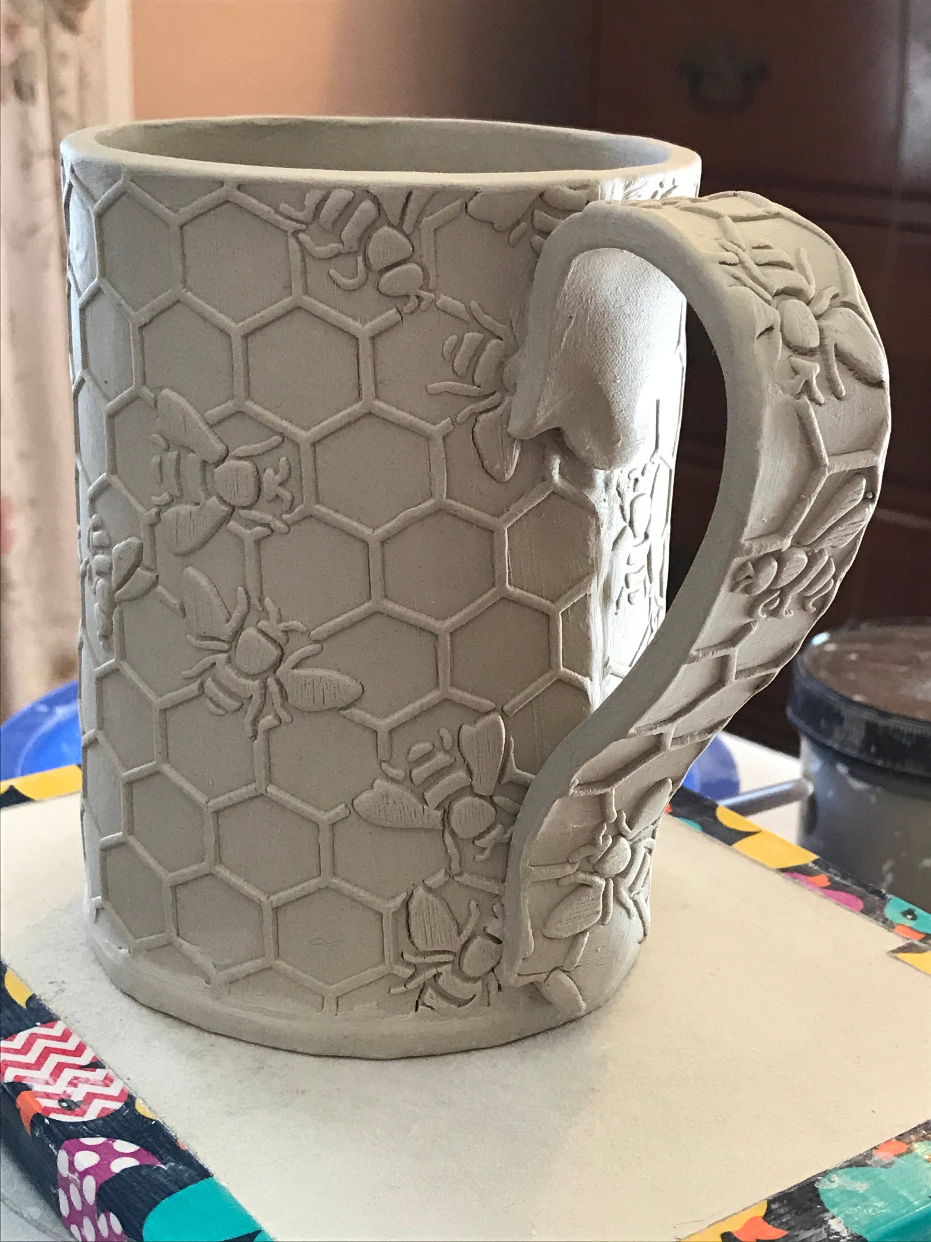 Sweet Rolling Pins – wholesale Kavel – Präglad kavel med bikaka och bin – keramik & bakning5