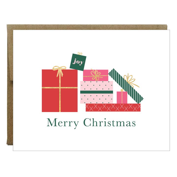 Christmas Presents Greeting Card for wholesale by Idea Chic