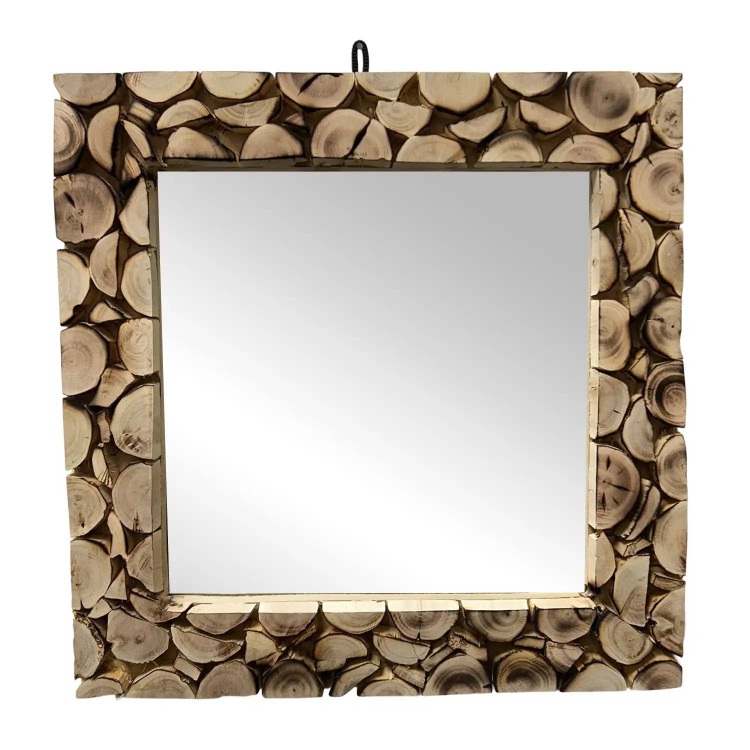 Etnico del Mondo - Wholesale Wall Mirror - Rustic Moroccan Mirror in Natural Handcrafted Wood#11