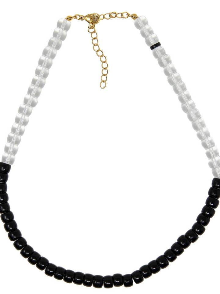 Colar Emme Preto+Transmente por atacado de Allie + Bess