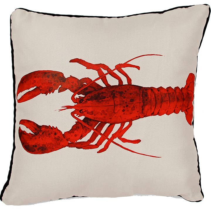 Lobster Pillow Outdoora TM Fabric Indoor/Outdoor for wholesale by Taylor & Co. - The Taylor Collection