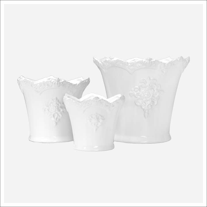 Aleah Planters -Set 3 for wholesale by Kavana Decor by The Import Collection