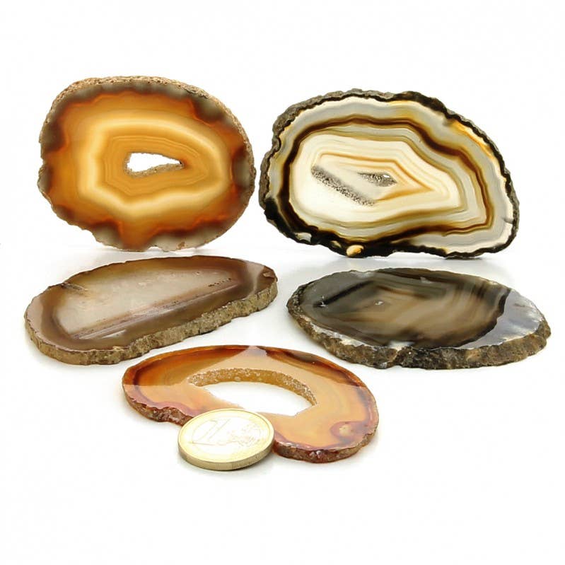 UniArt - Vendita all'ingrosso Pietra/cristallo spirituale - Fette di agata naturale colorata - vari formati0