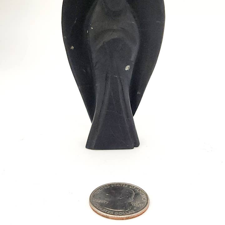 Meraki Gemstones – wholesale Decorative figurine – Shungite Hand Carved Gemstone Angel Figurine 2" Tall 4