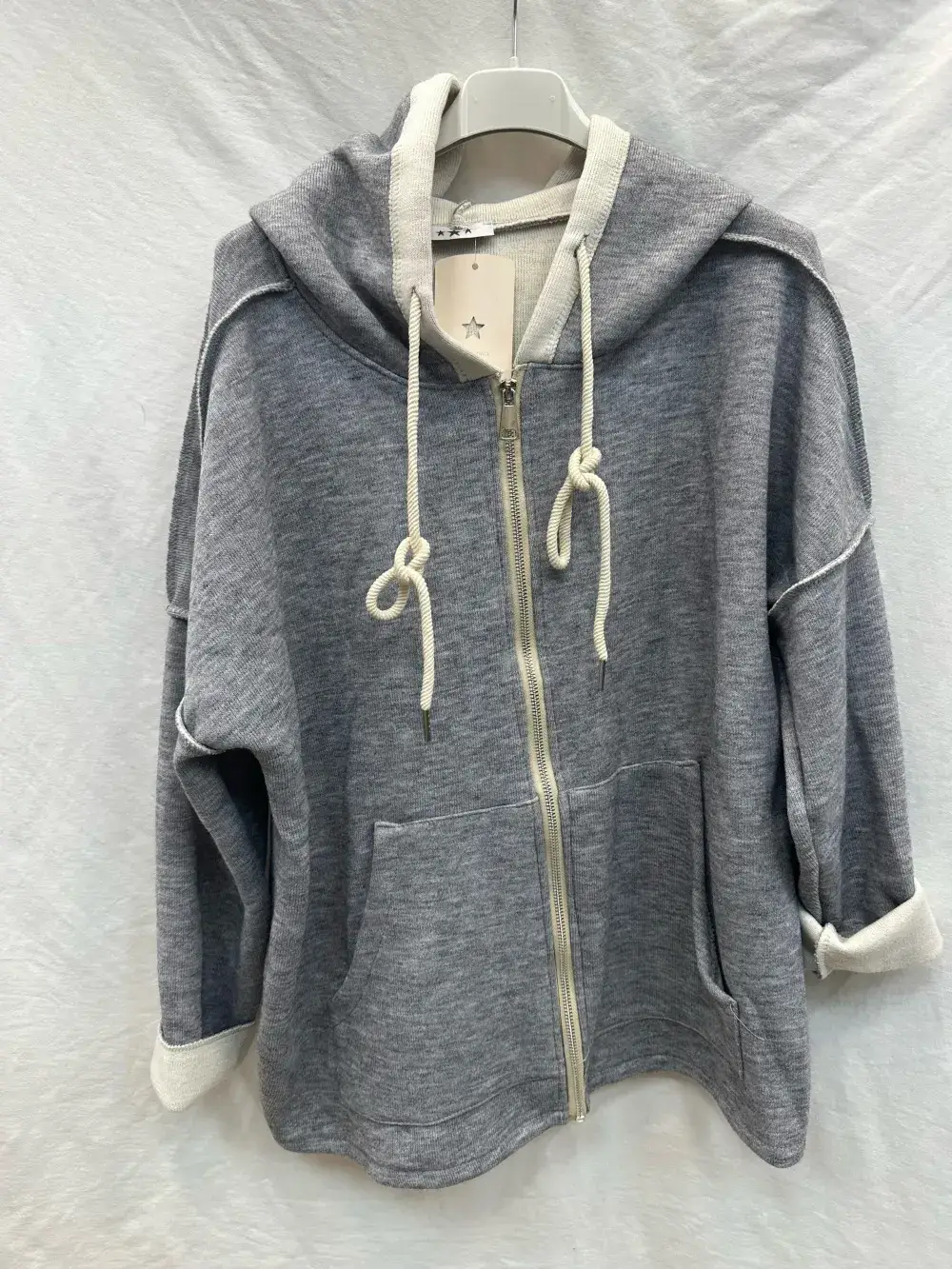 Mimi & Gogo - Wholesale Hoodie - Dames - Ritsvest Met Capuchon @7463_GiZipEpais11