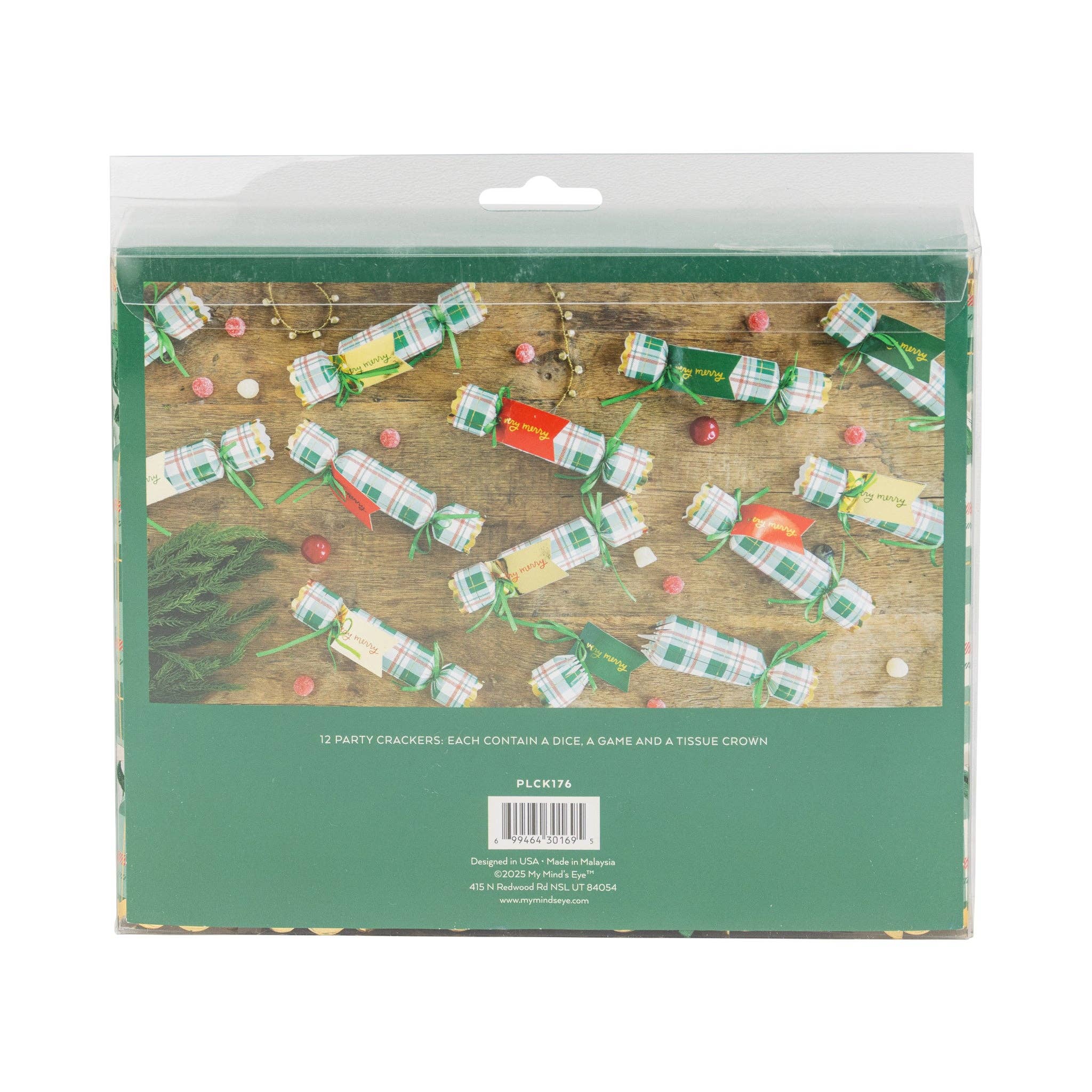 My Mind’s Eye - Wholesale Party Favor - PLCK176 - Christmas Plaid Crackers3