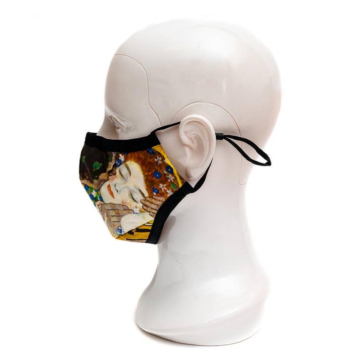 Modgy - Wholesale Protective Face Mask/Shield - Klimt The Kiss Fashion Mask3