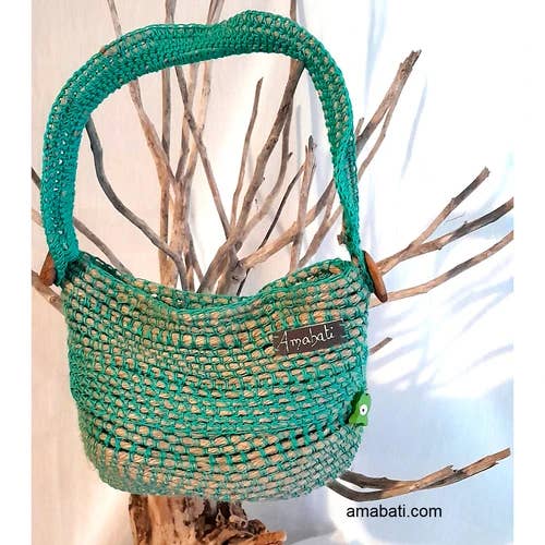 Påse i snöre och grön bomull nr 7 för wholesale av Chez XYZ association artistique