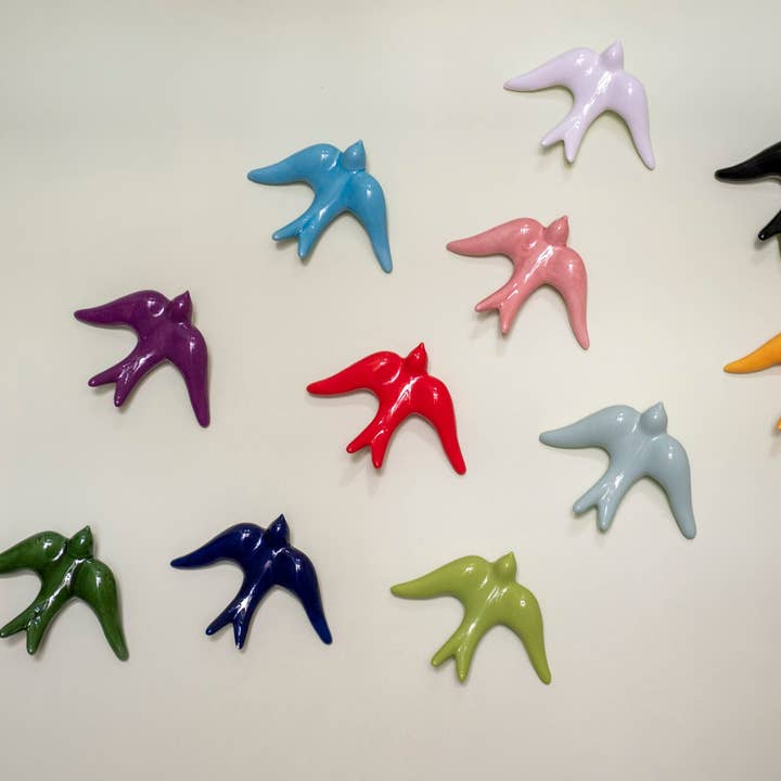 Vasos Quadrados by EM - Wholesale Wall Accent - CERAMIC SWALLOW20
