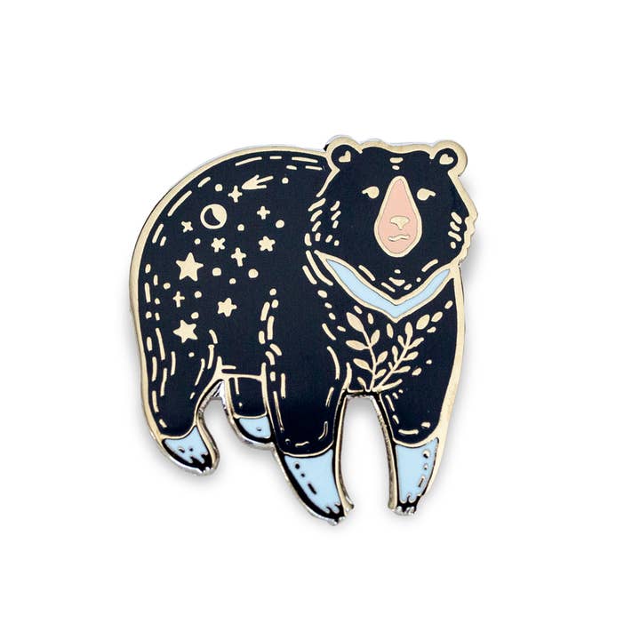 Wildship Studio – Engroshandel Reversnål/knap – Moon Bear Emalje9