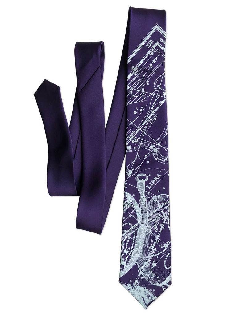 Cyberoptix Tie Lab - Wholesale Necktie - Men's - Libra Constellation. Zodiac Necktie.4