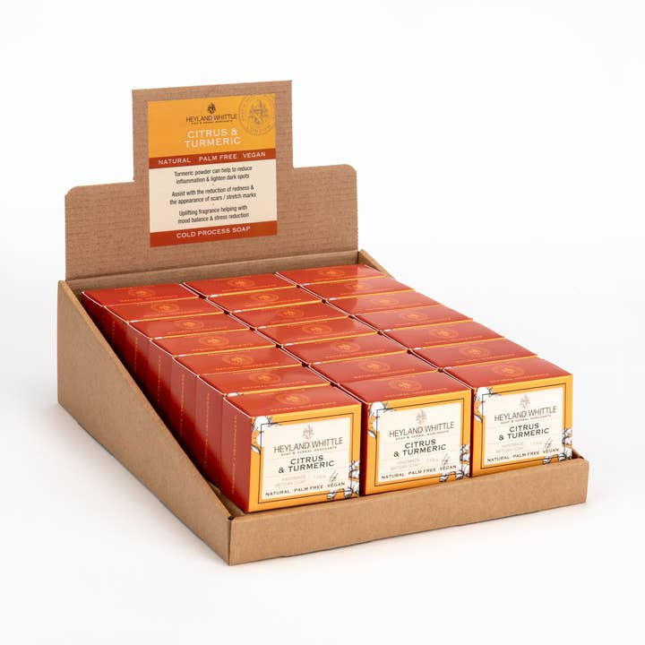 Citrus & Curcuma 45g 21 Embalagens por atacado de Heyland & Whittle