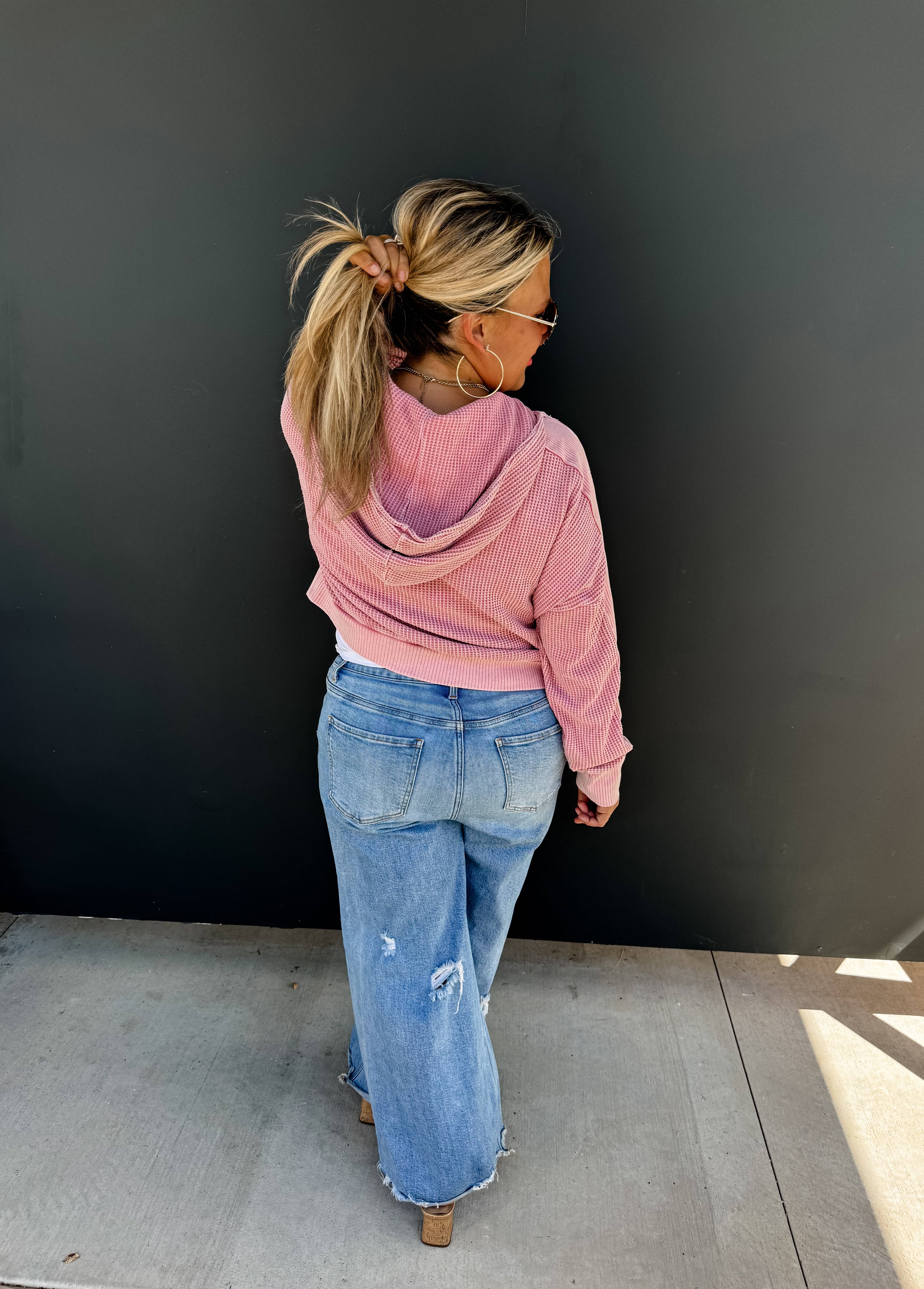 BLAKELEY - Wholesale Hoodie - Women's - MAISIE MINERAL WASH HOODIE JACKET7