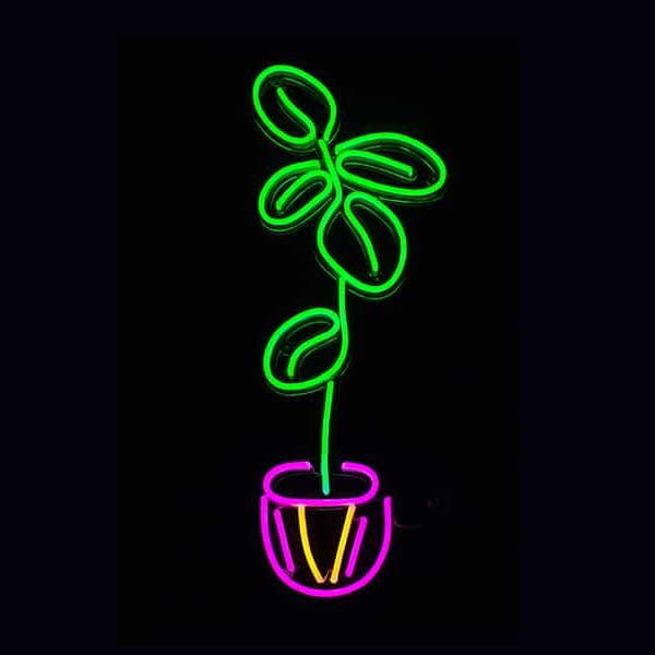 Fiddle Leaf Fig Plant Neon Sign for wholesale by BeNeonUnicorn