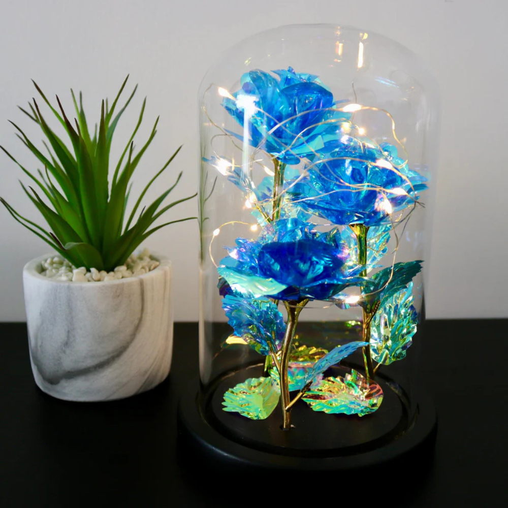 Moderny – wholesale Dekorativt bordsobjekt – Faerelle™ Glittrig Ros31