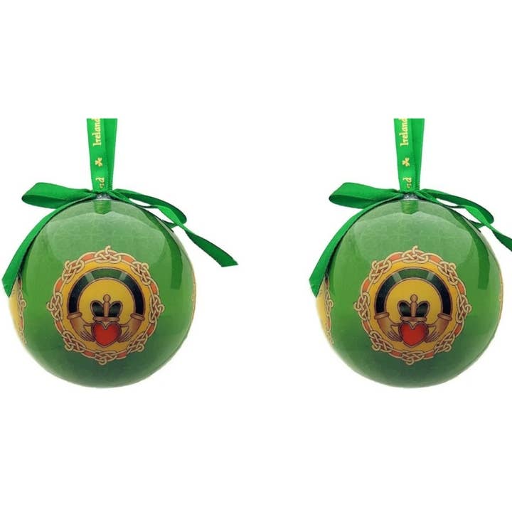 Claddagh Ring designad julgranskulor för wholesale av Dublin Gift Company